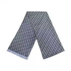 [디올]26SS 오블리크 자카드 패턴 프린지 스카프 그레이 68E0002A3013 885