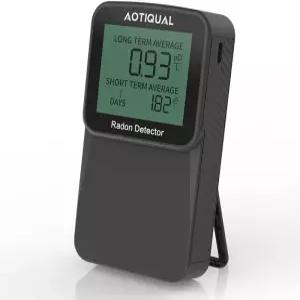 디지털 라돈 검출기 LCD 디스플레이 듀얼 USB 배터리 전원 옵션 3년 수명 10년 센서 가정 및 사무실 사용