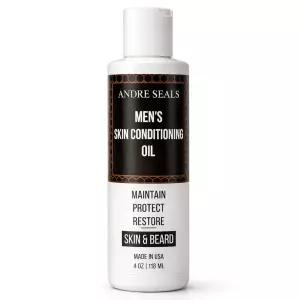 안드레 무향 남성 바디 오일 수염 피부 및 모발용 논-그리스 3-in-1 드라이 비타민 E 시어 버터 캐스터