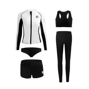 풀빌라 래쉬가드 커플 오버핏 여성 5종세트 긴팔 공용 비치웨어