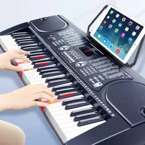 61키 키보드 전자오르간 건반 악기 피아노 블랙 입문용 연주