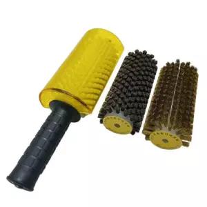 왁싱 스노우보드 브러쉬 접이식 청소 키트 스노우 다리미 관리용 롤러 스키 세트 정비