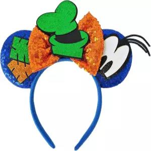 여성 남성용 제난 보우 머리띠 귀여운 스팽글 구피 코스튬 헤어밴드 생일 파티 장식 할로윈 헤어 액세서리