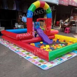 대형 에어바운스 풀장 마당 물놀이 간이 물놀이장 슬라이드