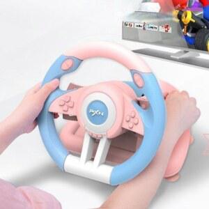 게임핸들 크아 레이싱휠 운전 자동차게임 핸들링 오렌지