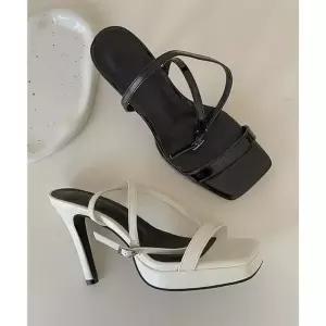 토오픈 키높이 하이힐 슬링백힐 슬링백 구두 펌프스-WFNSK12