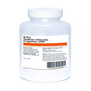 멸균 식염수 0.9 - USP 등급 다회용 세척 피어싱 및 타투 애프터케어 미국산 4팩(4x250mL)