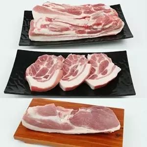 [자연맛남]배터지는 제주 흑돼지 모듬 1.5kg(오겹살/목살/뒷다리살/각500g)