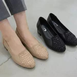 슬링백힐 키높이 샌들 미들힐 토오픈 여성화 구두-WFNSK1G