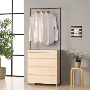 고품질 이동식 행거 옷정리대 수납장 옷가게 행거 행거수납장 수납정리함 수납행거 이동식행거 WFLTSJ2