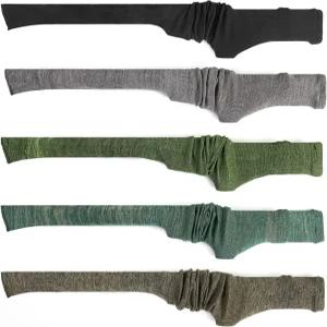 GUGULUZA 스코프가 장착된 소총용 엑스트라 두꺼운 총 양말 보관용 5팩 실리콘 처리 니트 슬리브 녹 방지