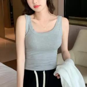 [라일리여성언더웨어] Rly 여성 여름 데일리 골지 민소매 이너 나시티