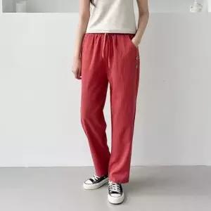 [라일리여성의류] Rly 여성 여름 인견 쿨 밴딩 바지 투버튼 린넨 일자