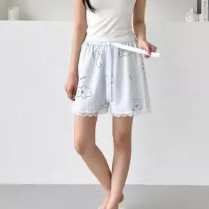 [라일리여성언더웨어] Rly 여성 여름 잠옷 숏팬츠 캐릭터 레이스 반바지 1