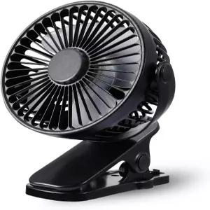 TCJJ 휴대용 선풍기 충전식 USB 책상 유모차 TYPE-C 포트가 있는 360 회전식 개인용 소형 미니 테이블 홈