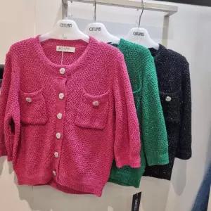 오프리미츠 HC08 스팽글 트위드 가디건 B26KC2401