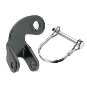 자전거 트레일러 히치 커플러 견고한 스틸 부착물 리어 액슬 어댑터 부품 (사이클링 액세서리용)