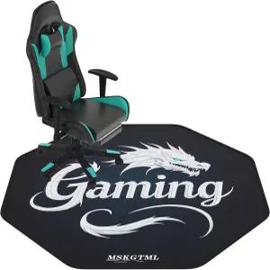 게이밍 의자 매트 소음 - 하드우드 바닥용 47인치 x 팔각형 컴퓨터 홈 오피스 기숙사 및 게임 룸에 적합