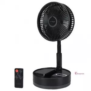 접이식선풍기 저소음 폴딩 블랙 리모컨 8인치 배터리 타이머 내장형 회전tuv698