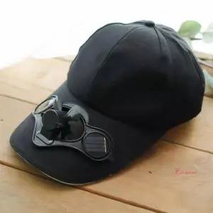 선풍기 가정용 거실 조용한 모자 태양광 여름 등산 아이디어상품 야외 태양열mno573