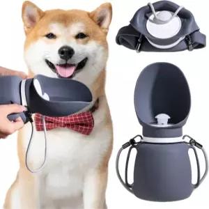 NVTED 실리콘 개 음료 그릇 접이식 물병 누수 디스펜서 물 반려동물용 여행용 디자인의 방지 야외용