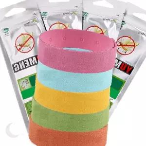 야외활동 모기기피 실리콘 손목밴드 벌레퇴치 착용형 해충방지 캠핑용 휴대용