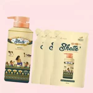 무궁화 샤워때비누 화산송이 500ml(용기)+450ml(리필x3개) 4758320