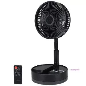 접이식선풍기 리모컨 8인치 블랙 폴딩 저소음 배터리opq248