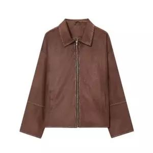 여자 가을 캐주얼 재킷 무스탕 OP3