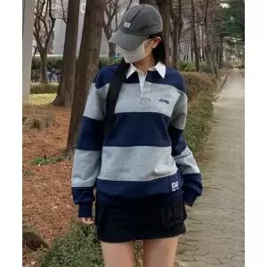 지프 JEEP 레트로 마운틴 1941 스트라이프 카라 맨투맨 (JR5TSU825NA) JR5TSU825NA