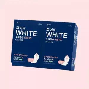 화이트 42cm 수퍼흡수 수퍼롱 드림가드 16매 X 2팩 오버나이트 생리대 4615892