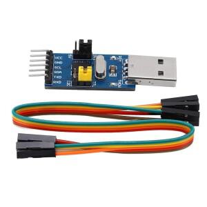 CH341T 시리얼 다운로드 어댑터 USB to TTL 2 in 1 UART 컨버터 모듈 IIC I2C 3.3V 5V