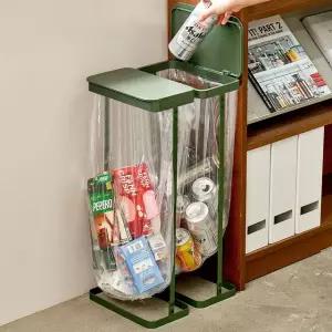 리본제이 레트로 가비지백 스탠드 분리수거함 슬림형 2P세트