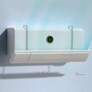 에어컨바람막이 가드 에어가이드 가림막 날개 무타공 에어 사무실 가정 냉방병 거치pqr105