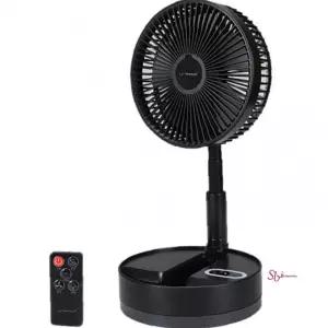 접이식선풍기 리모컨 8인치 블랙 저소음 폴딩 배터리 내장형 타이머 회전xyz849