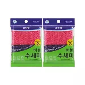 크린랩 버블 수세미 2매 X 2개