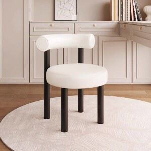 체어 부클의자 부클 모던 양털의자 작은 코지풀 뽀글이 수입 뽀글이의자 부클레의자 1인