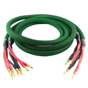 Mcintosh 이중 와이어 스피커 케이블  실버 도금 코페 하이파이 오디오 앰프  라우드 바나나 플러그  한 쌍