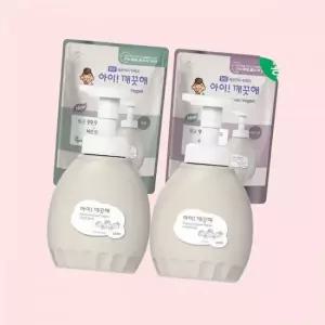 라이온 아이깨끗해 핸드워시 프리미엄 클린비건 용기 450ml 1개+리필 400ml 1개 4314267