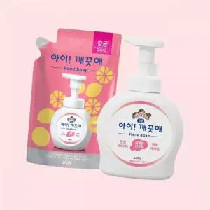 라이온 아이깨끗해 핸드워시용기490ml 1개+리필450ml 1개(순 레몬 청포도택1) 4308880