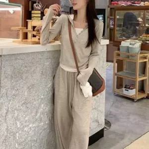 [텐바이텐]캐주얼 꾸안꾸 후디 봄 가을 트레이닝 세트 2컬러 여성용