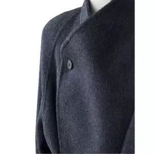 퍼 울 하프 아우터 여성하프코트 롱 베이지화이트 겨울 여성 여자 코트 모직 롱코트