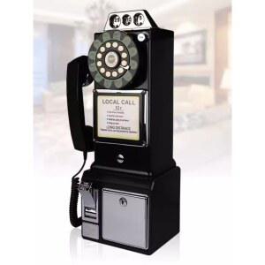 레트로전화기 벽걸이 전화기 빈티지 플러그인형 빨간 감성 삐삐 엣날 빈티지전화기 스타일