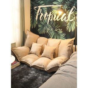 2인 좌식소파 낮은쇼파 소파의자 160cm그레이소파 미니소파 원룸 2인용 쇼파베드 더블 간이 업그레이드5단조절 1인용