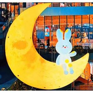 야외 대형 풍선 장식 있는 유령 산타 수영장 공기 워터파크 1 실내 성탄절 제이드