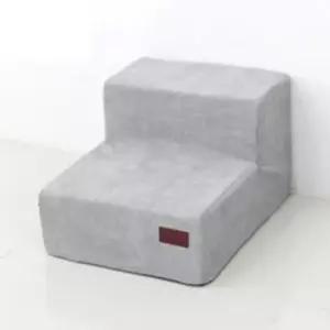 애견스텝 강아지 스웰 계단 2단 그레이 애견 침대 소파 스텝 1P