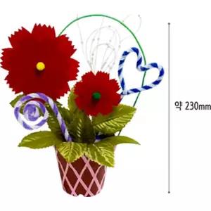 깜도리4  유치원 카네이션 꽃바구니 만들기 스승의날 키트 바구니 공예 학습 어버이날 초등 감사 DIY