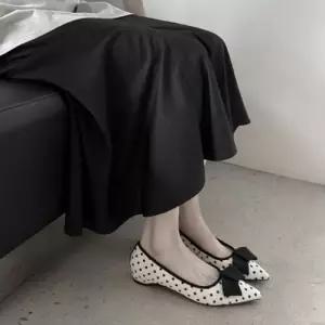 엘럽 여성용 프렌치 스틸레토 속가보시 메리제인 펌프스 스트랩힐 박템5