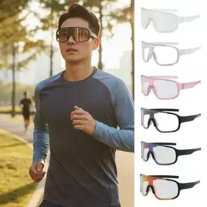 깜도리4  남성 여성용 여름 외출 햇빛 변색 프리즘 렌즈 아웃도어 스포츠 선글라스