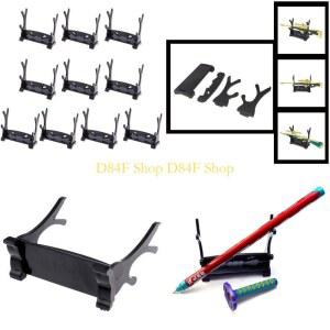 D84F 10 PCS 2 층 홀더 소드 스탠드 휴대용 검 브라켓 랙 마술 지팡이 디스플레이 선물 친구 수집기